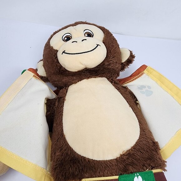 Build-A-Bear 16in Monkey Scout Plush Brown Fur Toy with Yellow Outfit - Picture 8 of 8